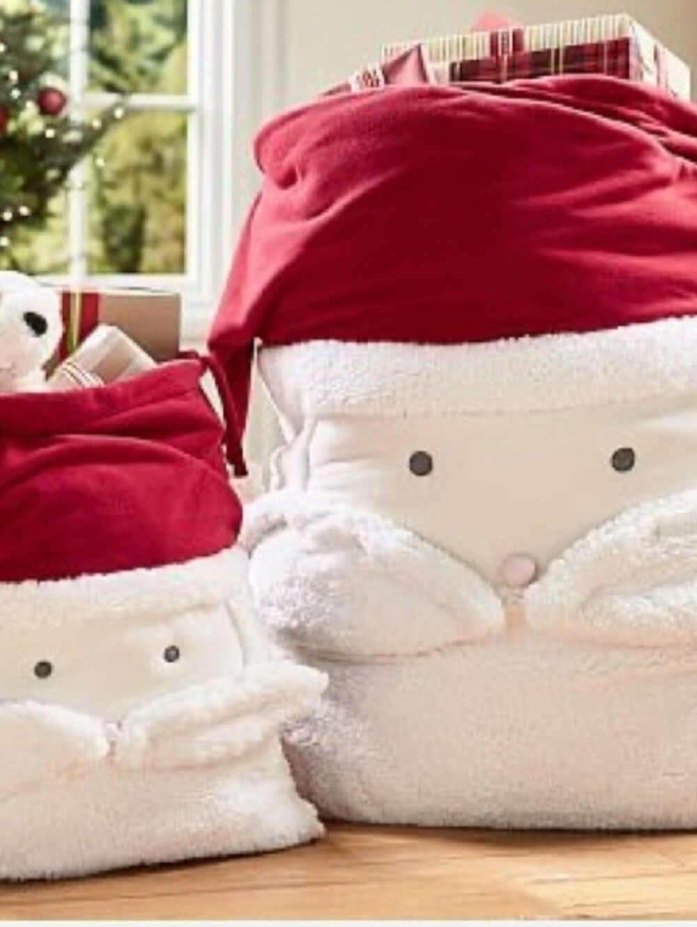 NWOT Pottery Barn Kids Sherpa Santa Gift Sack
